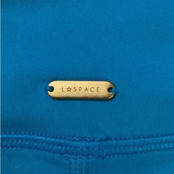 L*SPACE Cornflower Blue biker shorts nwt! - Picture 3 of 5